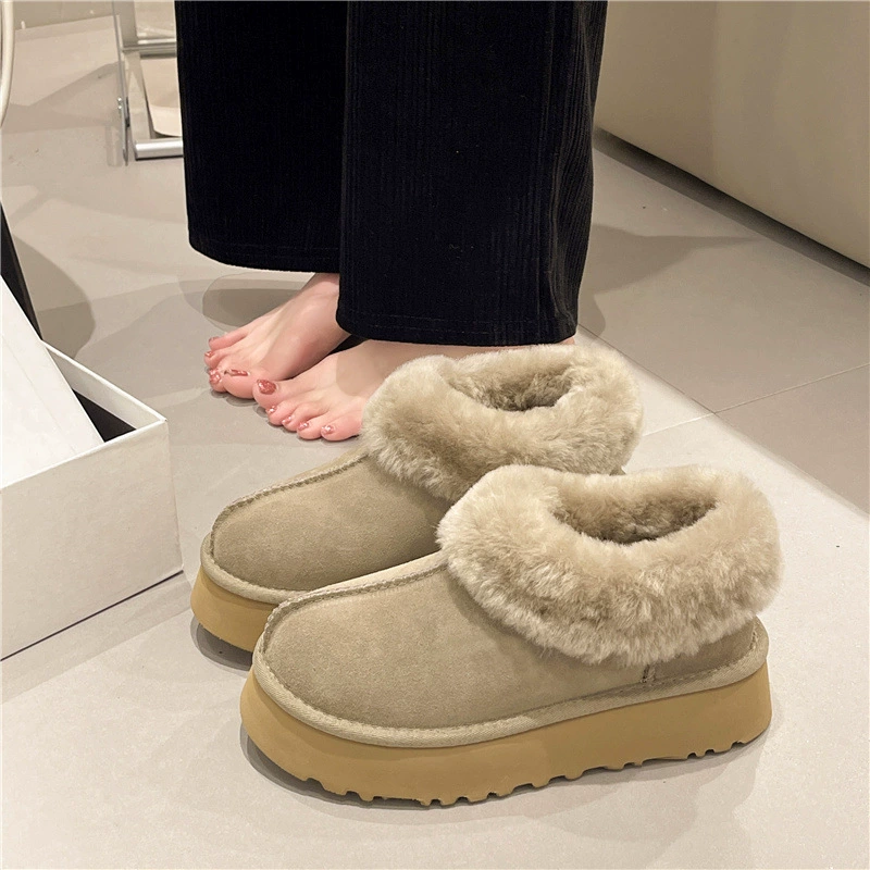 35-42 размер, женская обувь больших размеров, зимние сапоги, Женская хлопчатобумажная обувь с низким верхом на флисовой подкладке, осень и зима 2024, новая пушистая обувь 43