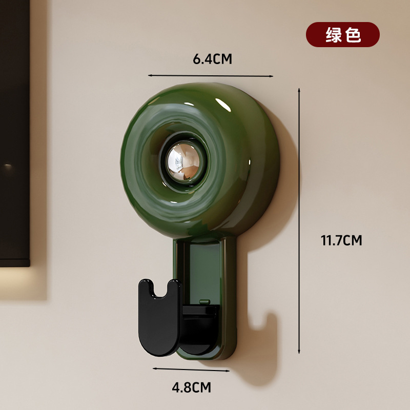 中古风大号吸盘挂钩家用门后免打孔多功能衣帽粘钩厨房收纳神器|undefined