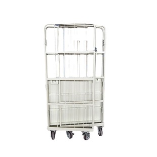 Folding logistics trolley turnover car mobile mute warehouse disassembly logistics cart warehouse express cage loading and unloading truck
