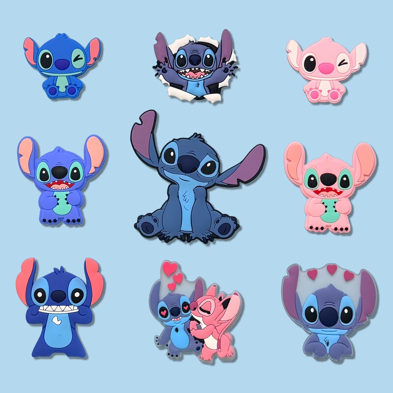 Pvc Soft Rubber Cartoon Stitch DIY Small Accessories for Phone and Tablet Cases, Clog Shoe Accessories, Bag Decorations, and Patches Pvc Soft Rubber Cartoon Stitch DIY Small Accessories for Phone and Tablet Cases, Clog Shoe Accessories, Bag Decorations, and Patches