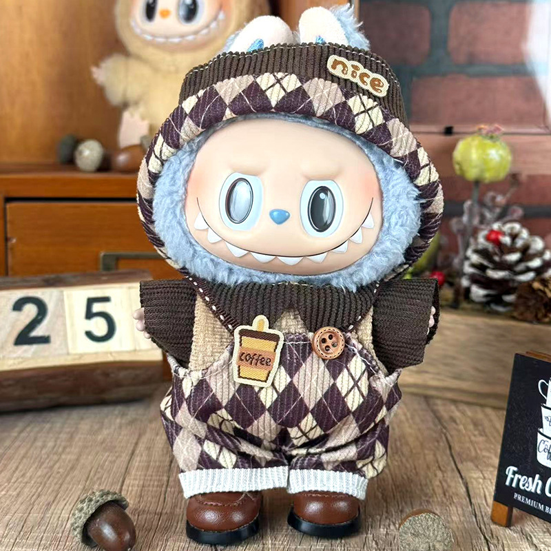 Labubuの子供服に適しています。布の服は17cm一二三代のセットの小さいアクセサリーに座っています。|undefined