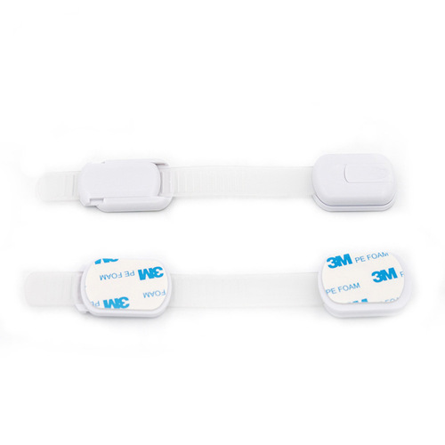 Childproof cabinet lock, baby safety drawer lock, anti-tip refrigerator and cabinet door lock for infants and young children.