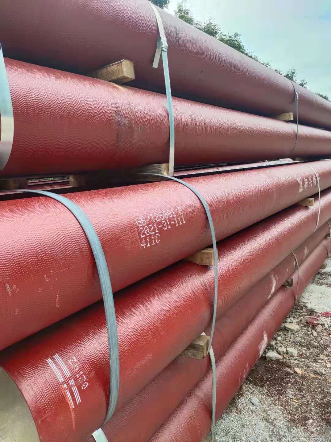 厂家直供球墨铸铁管铸铁污水管承插给水管法兰饮用水管硬管排水管