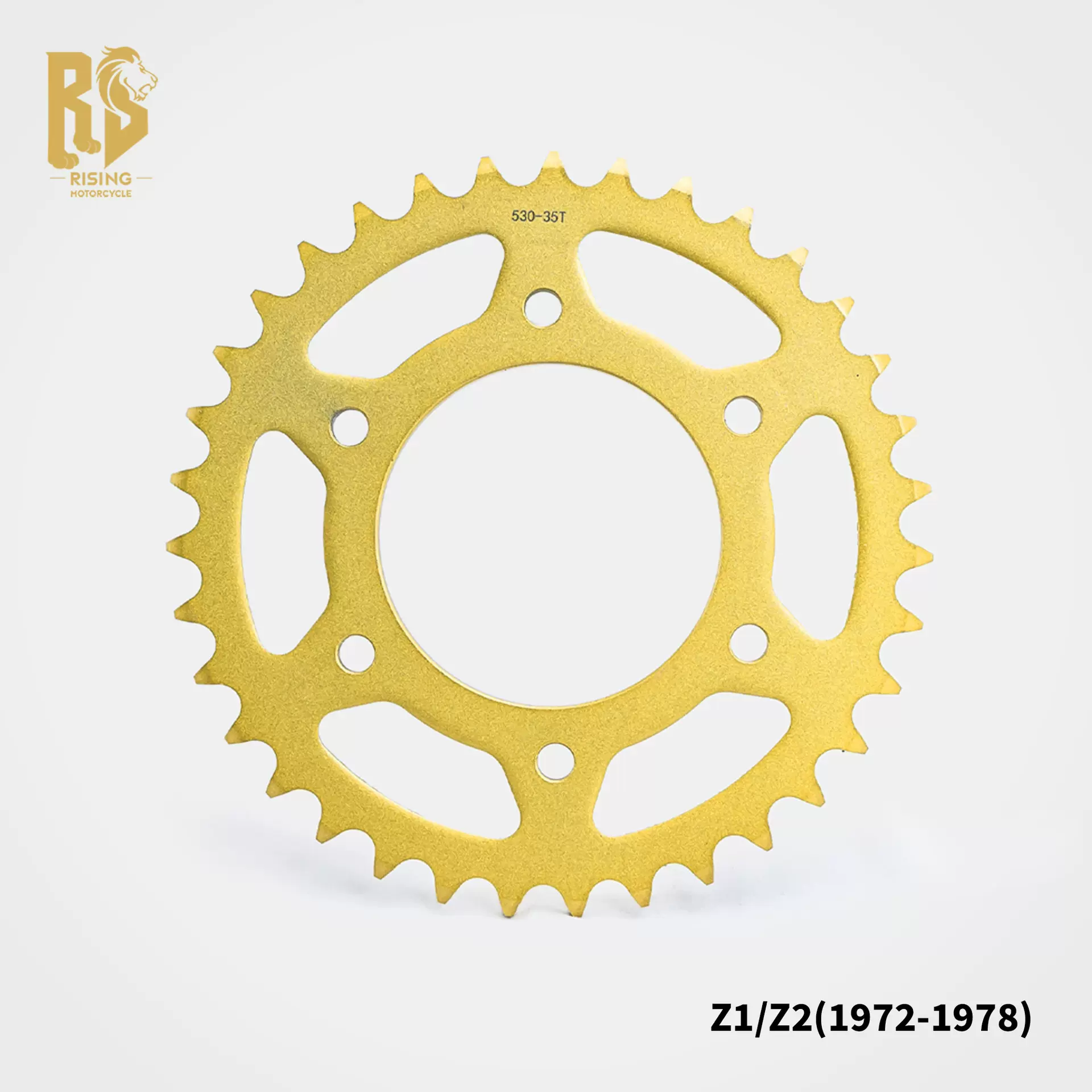 RS原创适用于川崎KAWASAKI Z1复古经典摩托车改装配件金色牙盘