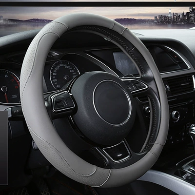 non-slip steering wheel cover car | Steering wheel cover - classic-gray-38cm
