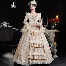 欧洲中世纪宫廷礼服女复古贵族小姐走秀写真摄像舞台剧演出服批发