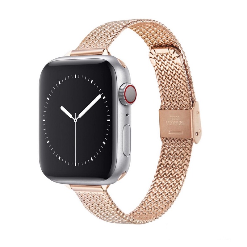 Suitable for Apple iWatch 11Th Generation 10/987 New Model Small Waist Wheat Ear Women's Style Stainless Steel Watch Strap, Large Quantity Available