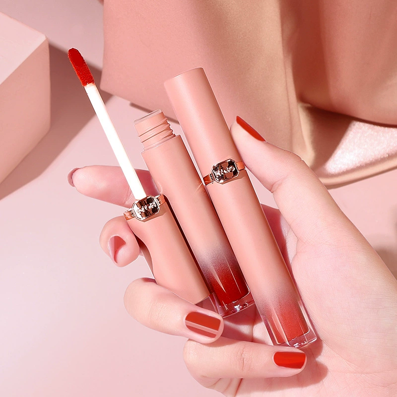 Помада-глянец Velvet air lip glaze HOJO (NOVO) 8 г — матовый, не липнет, стойкий финиш
