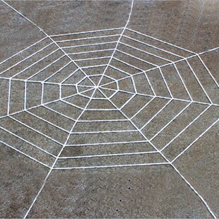 Wansheng ghost festival wool Spider round Net Party spoof toys outdoor scene layout huge knot rope cotton net