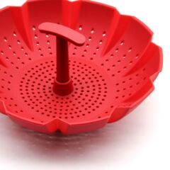 廚房工具耐溫硅膠蒸籠瀝水籃硅膠果籃微波爐蒸籠