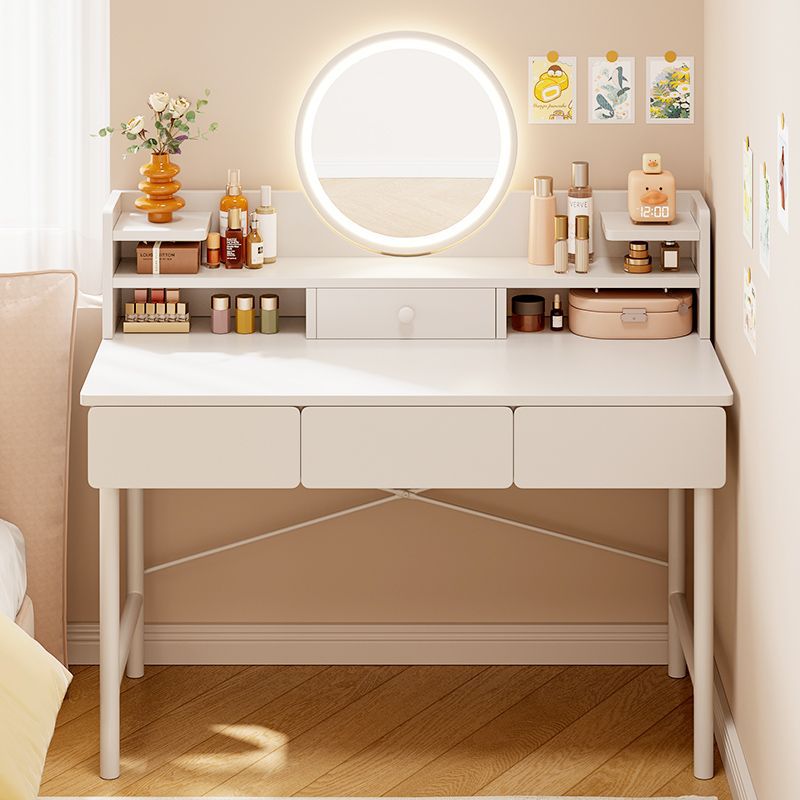 Mesa de maquillaje simple moderna al lado de la cama simple mesa de tocador dormitorio pequeño tipo de casa mesa de maquillaje mesa de estilo de red inins