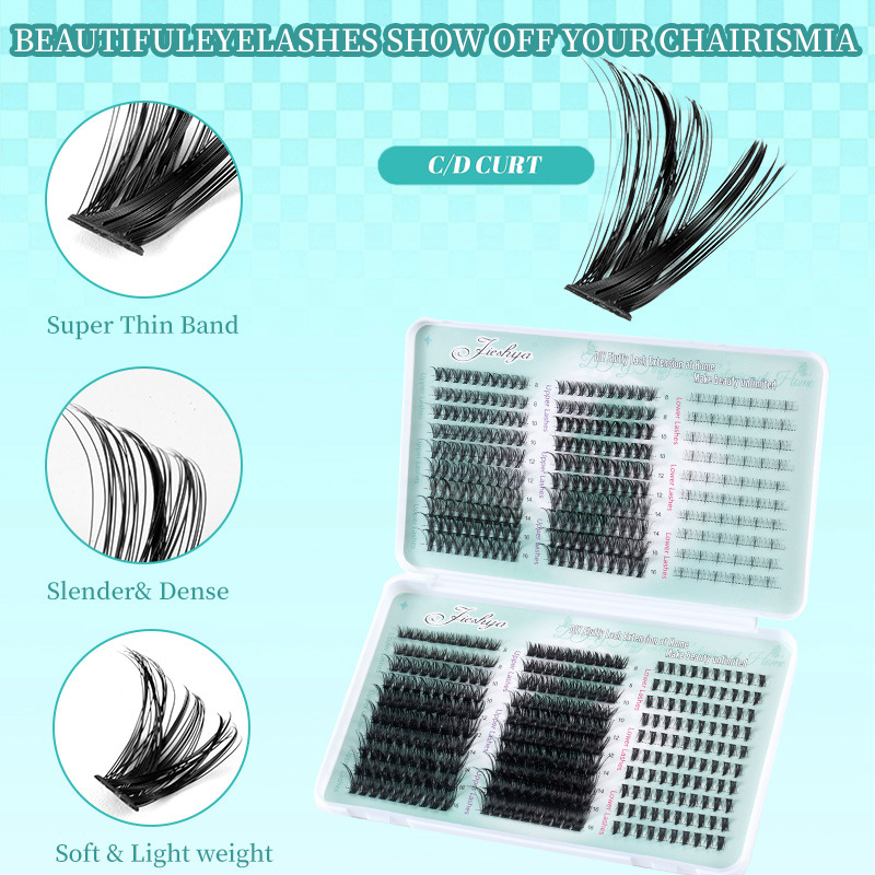 libro de pestañas transfronterizas didiy lash xtensions cluster lashes eyelashes set de pestañas falsas americanas