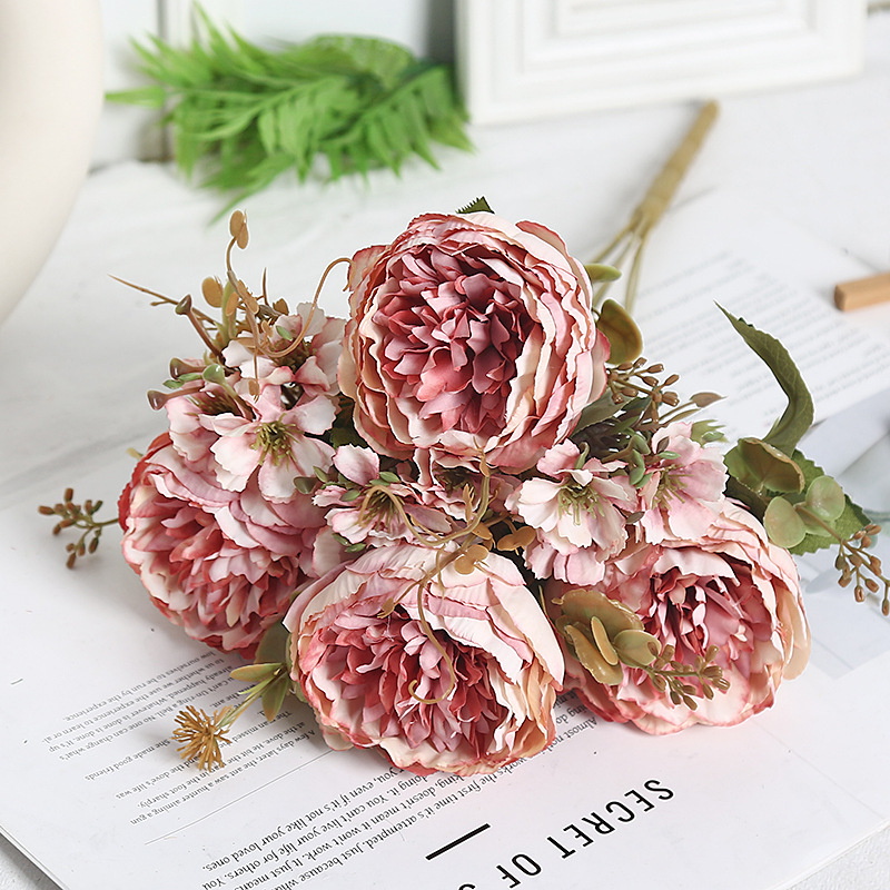 핑크 MY-큰 둥근 머리 모란