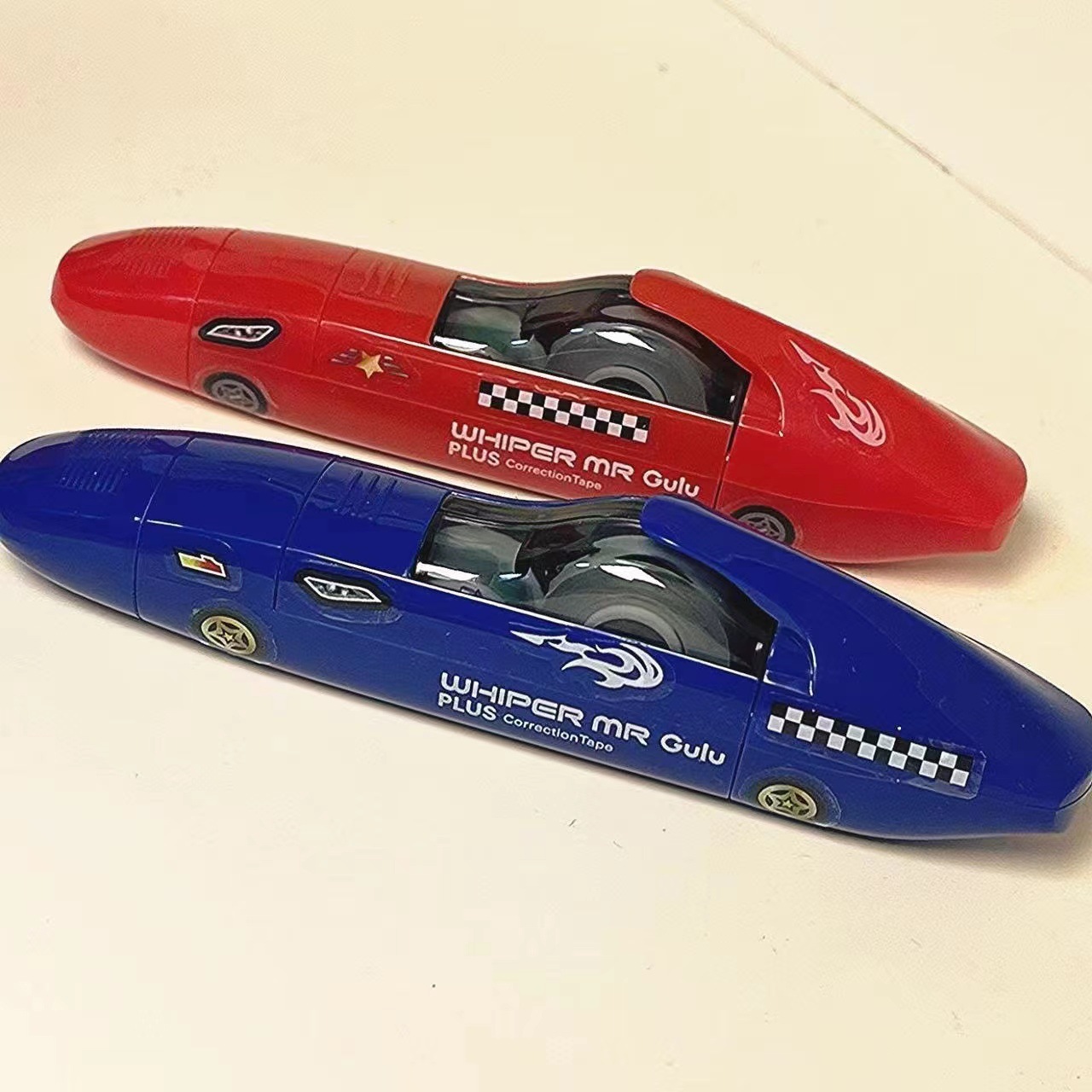Japonés PLUS pleshi creativo DIY coche deportivo de alta velocidad cinta de corrección de carril suave cinta de corrección para estudiantes 6m núcleo-cambiable