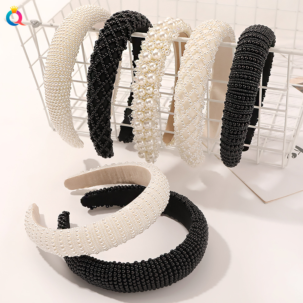 180g Weight Headwear Hair Accessories Type 1 Piece Quantity Street Occasion Artificial Pearl Material Geometric Pattern Women'S Gender Plating Design Fashion Style Fashion Geometric Artificial Pearl Plating Headwear 1 Piece 2
