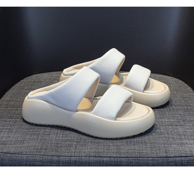 Sandal nữ quai ngang đế dày mũi tròn da thật mềm mại — M 2361m màu, M2361 màu xanh lá cây, M2361 màu tím, M2361 màu vàng chi tiết 27