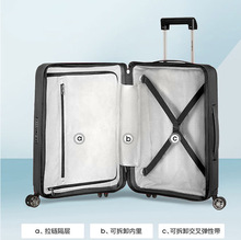 900扩容时尚新秀丽拉杆箱登机箱0男女K双排D8大容量旅行箱静音轮