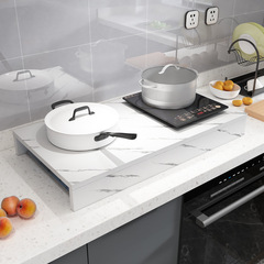 5ZV7 wholesale gas stove cover plate full-enclosure gas stove cover plate countertop stand for induction cooker wooden kitchen