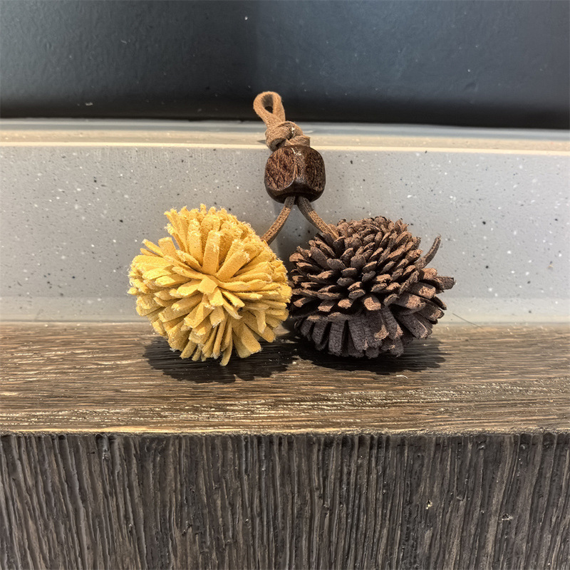 miu系鞋花松果毛球高级感流苏木珠串珠袋鼠勃肯鞋德训鞋装饰配饰|undefined