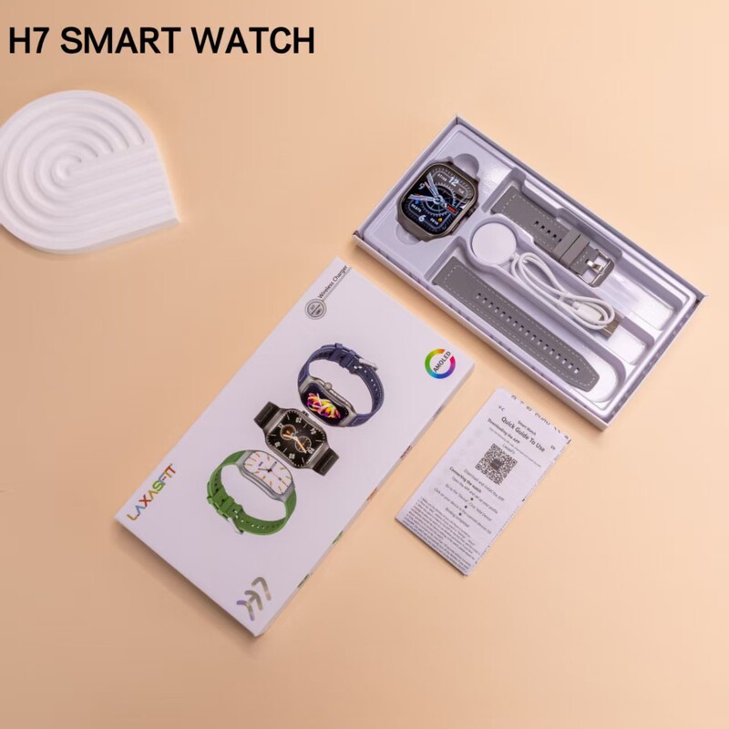 Cross-Border E-Commerce H7 Smart Watch with Bluetooth Call and Message Notification, Curved Body, Bridge-Style Touch Screen