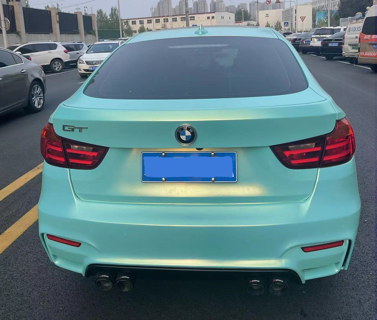 Bmw 3 Series Gtf34 Modified with M4-Style Wide-Body Front and Rear Bumper Kit, Non-Destructive Upgrade