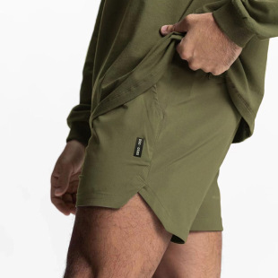 Men's Summer American-Style Youth Straight-Leg Quick-Dry Shorts with Multiple Pockets for Squatting and Running Sports