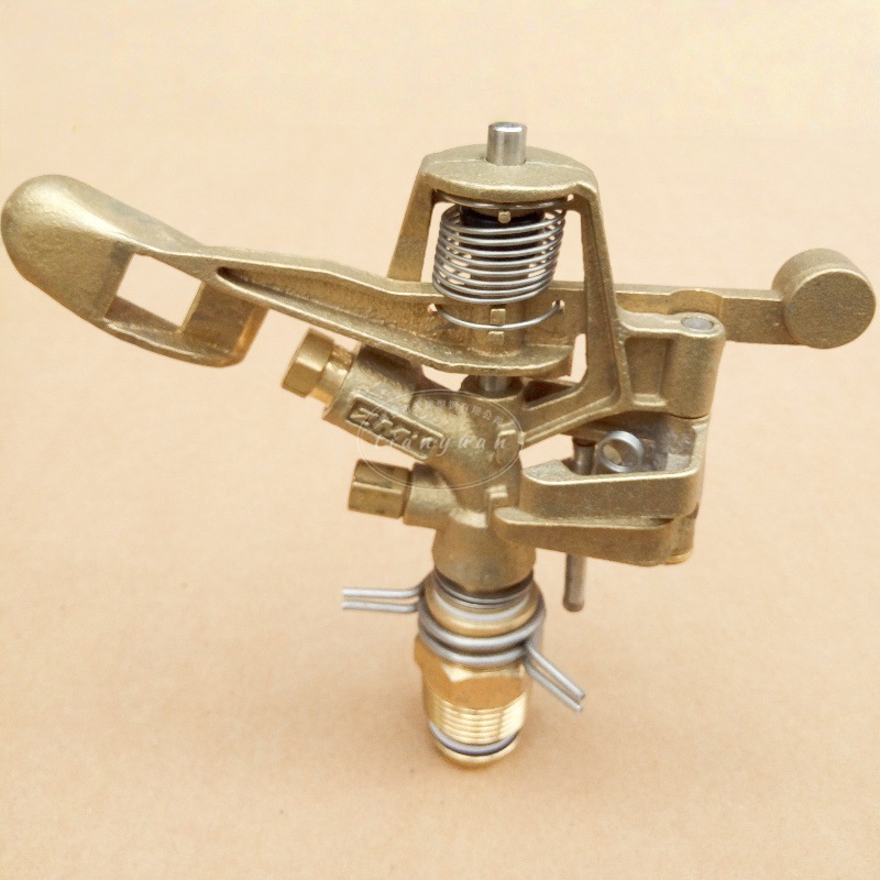 厂家直批全铜金属农业灌溉设备 黄铜6分可调全铜草坪喷头外贸款