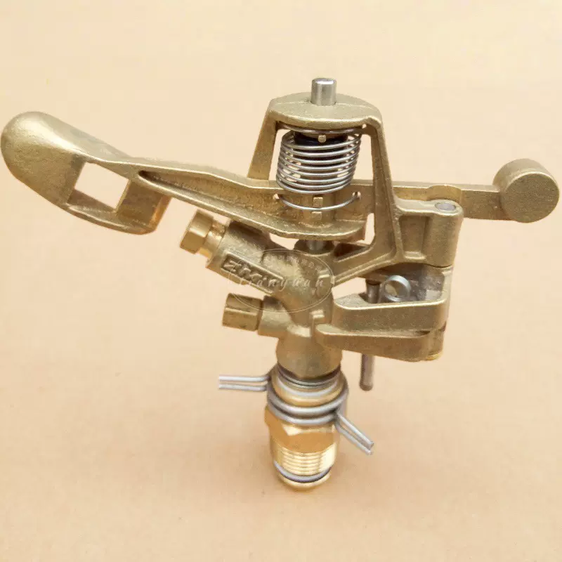 厂家直批全铜金属农业灌溉设备 黄铜6分可调全铜草坪喷头外贸款