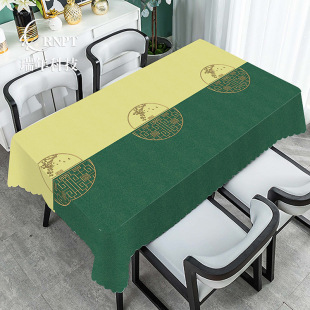 Ruian [Factory Outlet] Spelling Retro Chinese Style Ethnic Style Printed Tablecloth PVC Waterproof and Oil-Proof Tablecloth