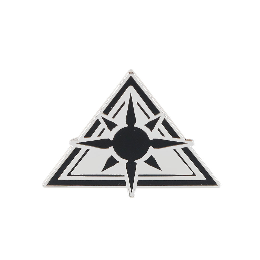 Blue Archive Abadoss School Emblem Metal Brooch Student Id Pattern Enamel Pin Accessories Triangular Badge