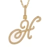 Gold letter H (including chain)