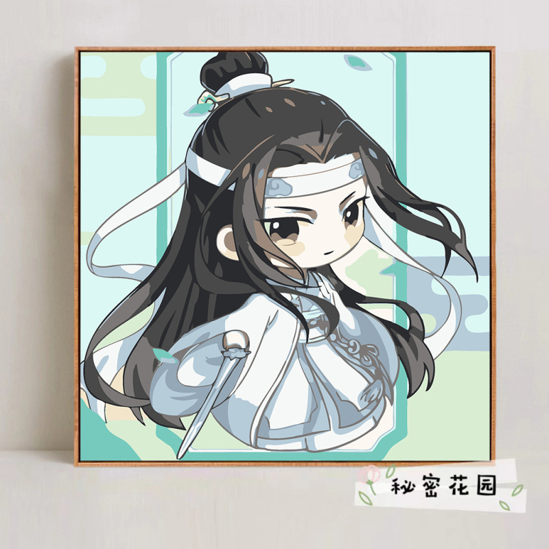 かわいいバターベアDIYデジタル油絵漫画手描きぬりえ装飾画夜市屋台手作り|undefined