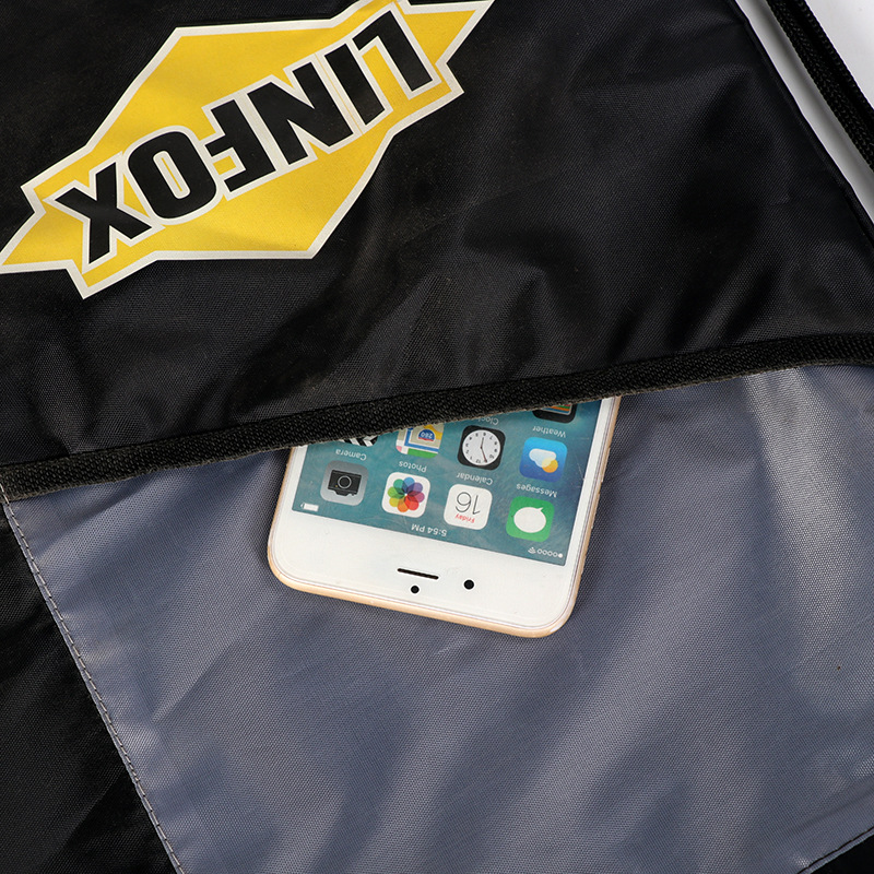 Publicidad al por mayor poliéster en blanco 210T bolsa de cordón bolsa de zapato personalizada juguete con cordón bolsa de almacenamiento