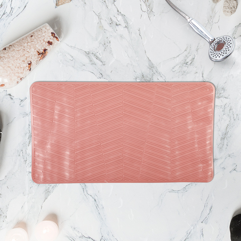 67*37 cuadrado baño antideslizante estera fuerte ventosa TPR alfombra de baño antideslizante alfombra de baño alfombra de bañera