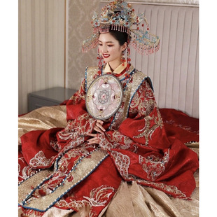 Ming Dynasty Han Dynasty Wedding Clothes 2025 New Chinese Style Chinese Bridal Flower Wedding Clothes Couple Xiuhe Clothes Phoenix Crown Xia Yi