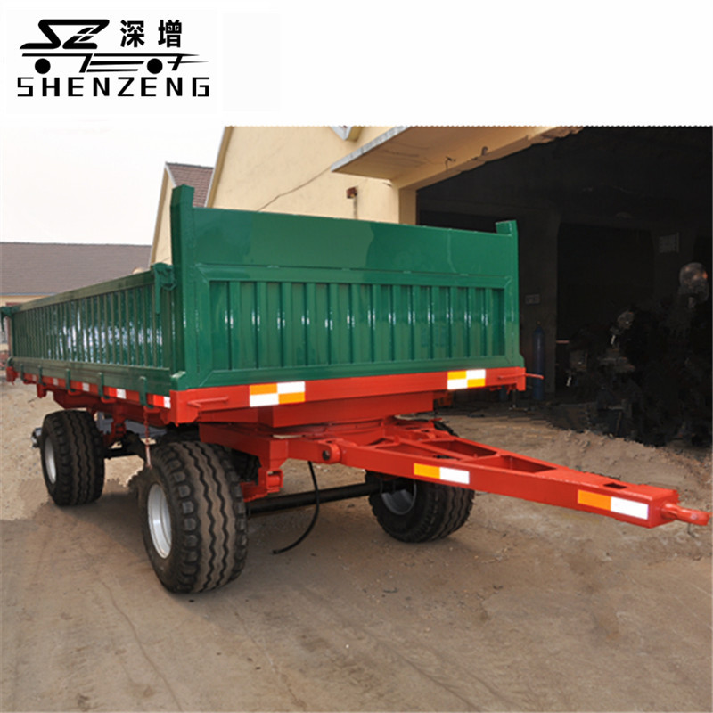 农用拖车 牵引车 工具车 8吨农用宽体轮胎拖车 拖拉机拖斗车