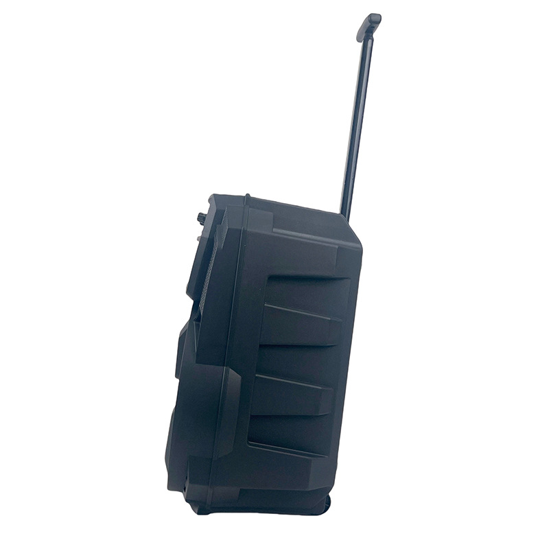 Exportación caliente de 12 pulgadas 20W altavoz de barra de tracción boda amplificación Bluetooth K con doble micrófono inalámbrico