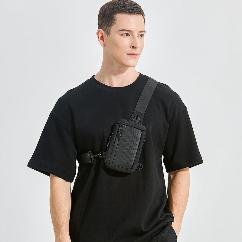 Nueva bolsa de hombro para hombres mini bolso de hombro ligero simple bolso de teléfono móvil bolso de cintura para hombres bolso de pecho deportivo para correr
