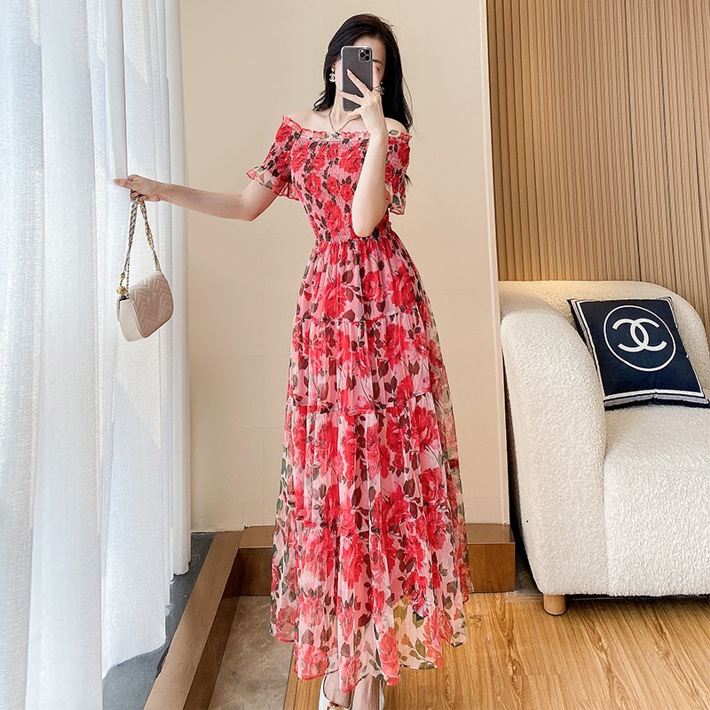 C2814 1230K VÁY ĐẦM LIỀN THÂN NỮ DONTDHI MÙA HÈ HỌA TIẾT HOA THỜI TRANG NỮ G04 SẢN PHẨM MỚI