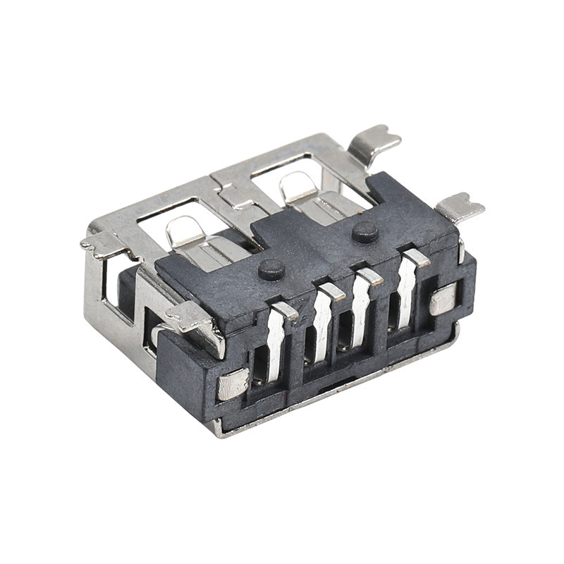A母USB母座 短体10.0四脚全贴 usb 2.0 af 短体母座|undefined