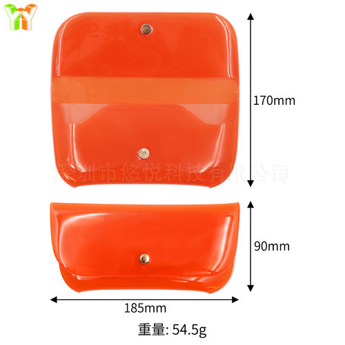 Sugarcane Color PVC Sunglasses Case Transparent Sunglasses Lightweight Sunglasses Packaging Box Sunglasses Bag Jelly Sunglasses Bag