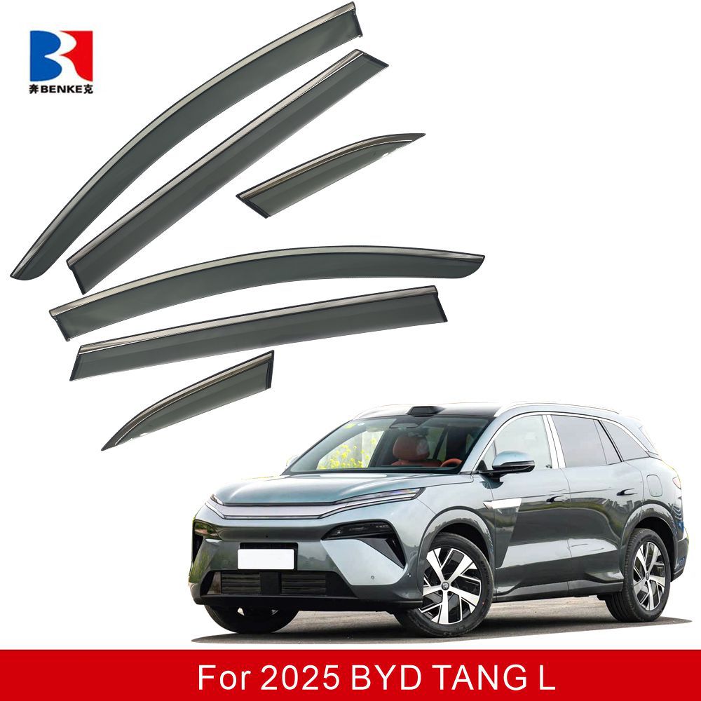 Dropshipping available for BYD Tang L 2025 car side window sun and rain visors