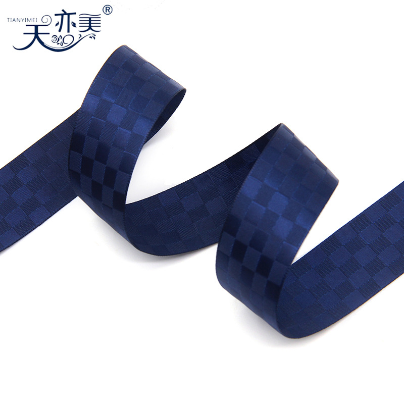 Tianyi Mei cinta de diamante cinta de satén a cuadros DIY accesorios de embalaje hechos a mano cinta
