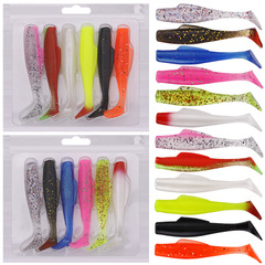 Weihe TPR material T-tail soft fish 6-pack 8.5cm5g Luya soft bait simulated soft fish bionic bait wholesale