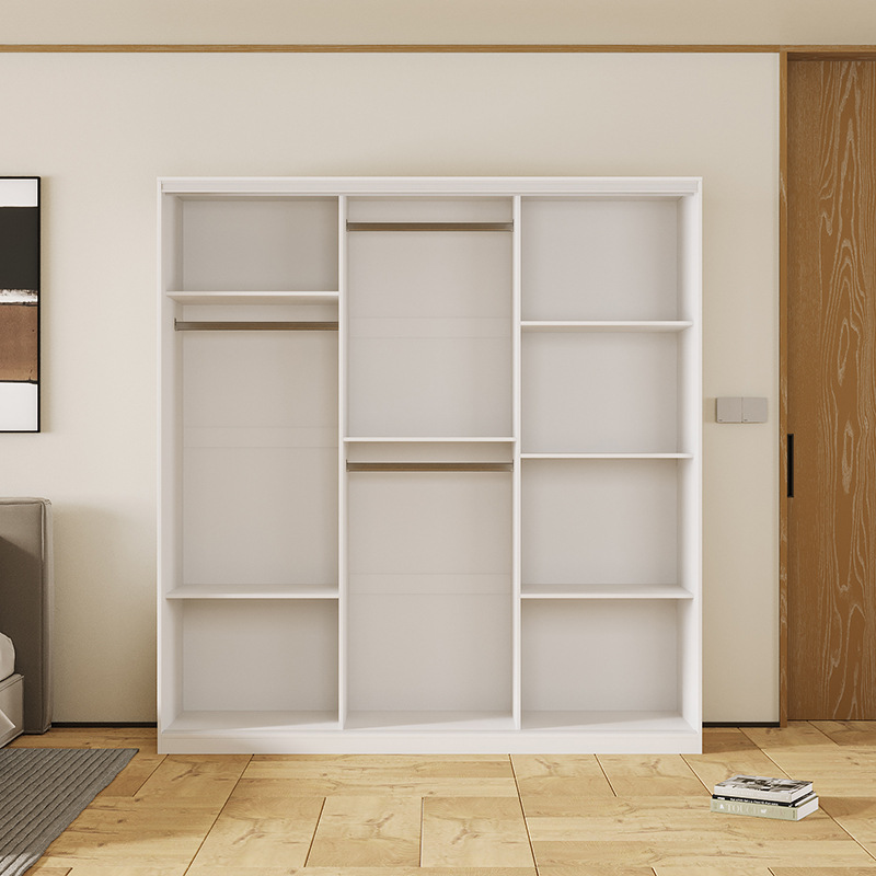 Pequeño apartamento de almacenamiento armario de montaje armario de almacenamiento ropa simple colgando armario de alquiler del hogar dormitorio económico image 4
