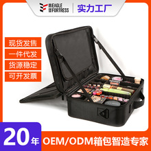 便携化妆包多功能旅行化妆品收纳包手提大容量专业化妆师跟妆箱包