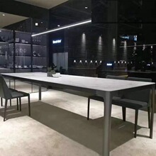 家用岩板餐桌底座桌子支架 铝合金实心桌脚架  R50全铝桌脚台架