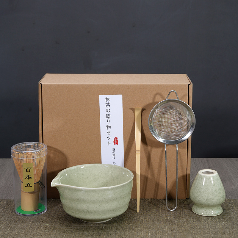 Japonés Matcha tazón Matcha túnica canción té herramientas de pedido taza de té de cerámica taza de té mezclador Matcha cepillo taza de té