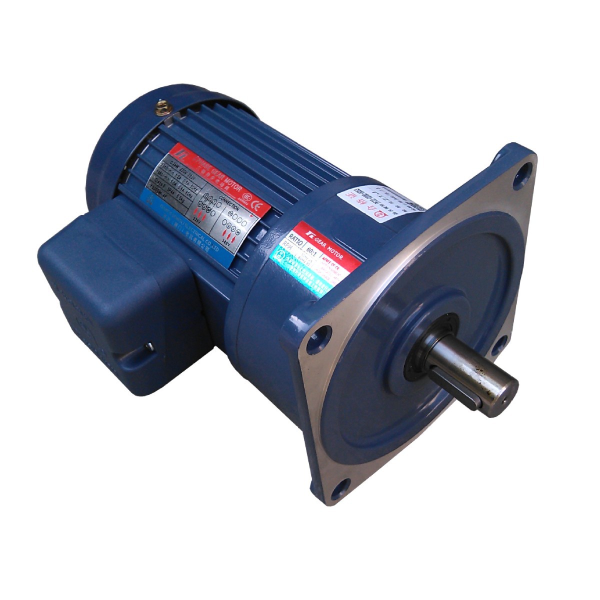 【现货供应】东力卧式减速马达 200W齿轮减速马达