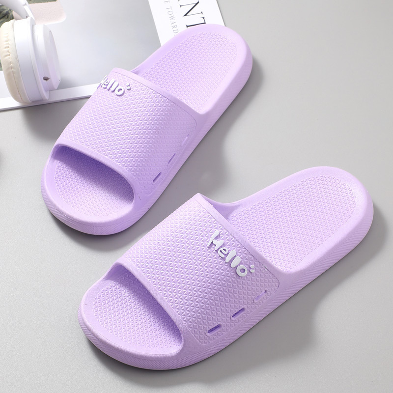 Slippers 2025 New Summer Plastic Home Slippers for Women, Slip-On Slippers for Outdoor Wear, Indoor Bathroom Non-Slip Couple's Sandals